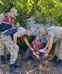 Kaybolan işitme engelli kadın jandarma ekiplerince bulundu