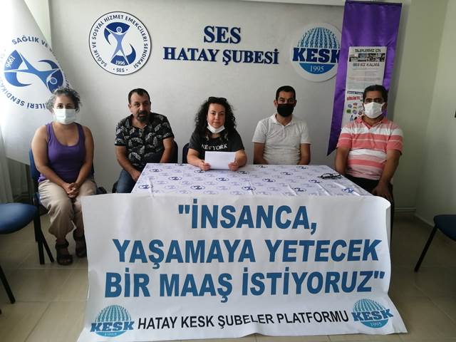 İnsanca yaşamaya yetecek maaş istiyoruz