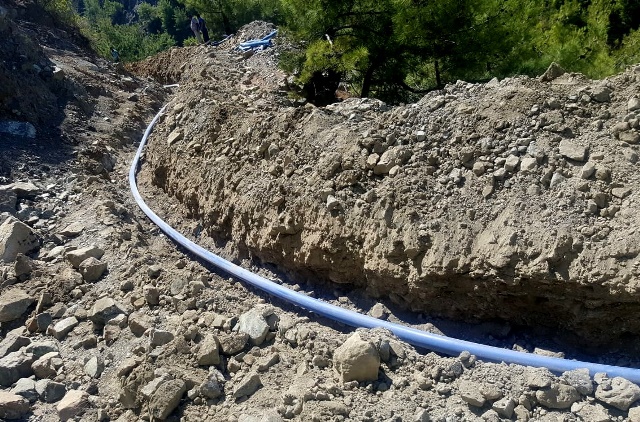 Tahrip olan şebeke yenilendi