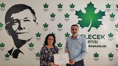 Aysel Horoz, Gelecek Partisi Antakya İlçe Başkanı oldu