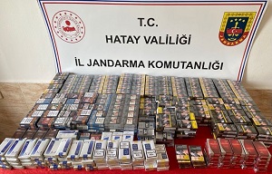 Reyhanlı'da 1067 paket kaçak sigara ele geçirildi