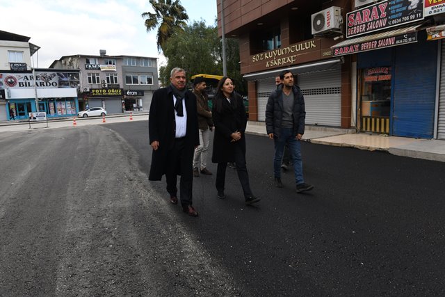 Eski Sanayi Sitesi yolu asfaltlandı