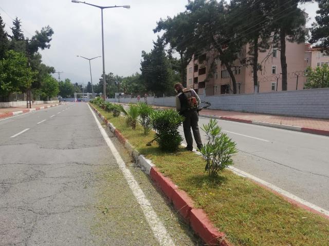 Yeşil alanlarda bakım çalışmaları devam ediyor