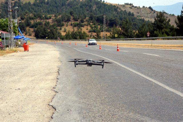 Hatay da drone destekli denetimlerde sürücülere ceza uygulandı