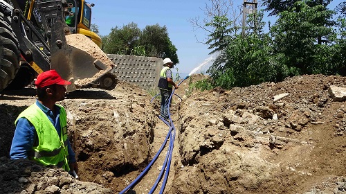 Harbiye de sağlıklı su iletimi için çalışmalar sürüyor