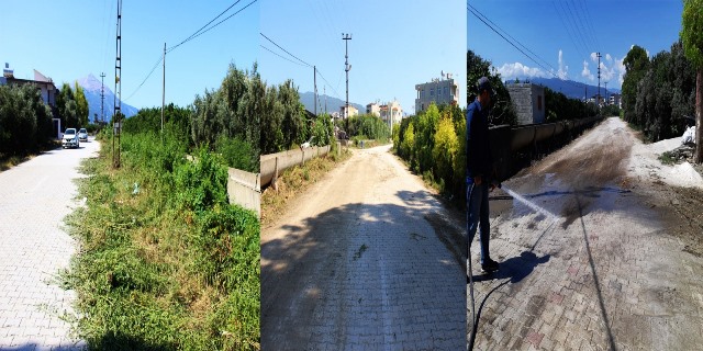 Liman Caddesi temizleniyor