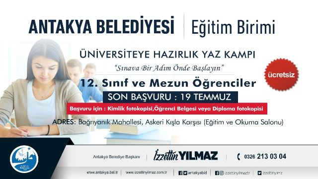 Ücretsiz üniversiteye hazırlık için son tarih 19 Temmuz