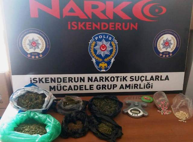 İskenderun da narkotik operasyon 18 gözaltı