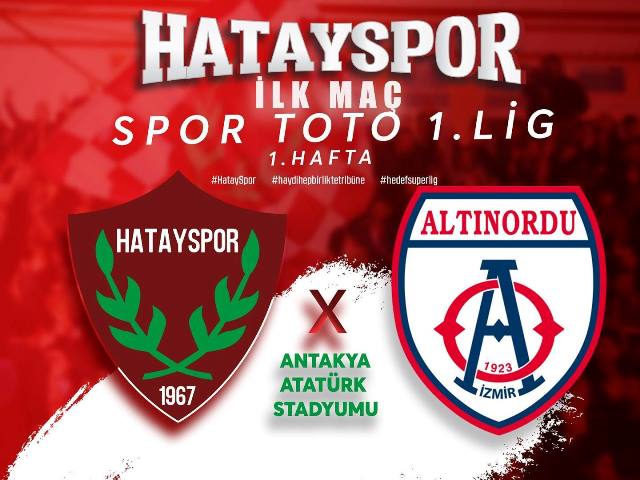 Hatayspor sahasında Altınorduyu ağırlayacak