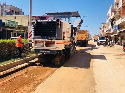 Kırıkhana uzun ömürlü beton asfalt serimi