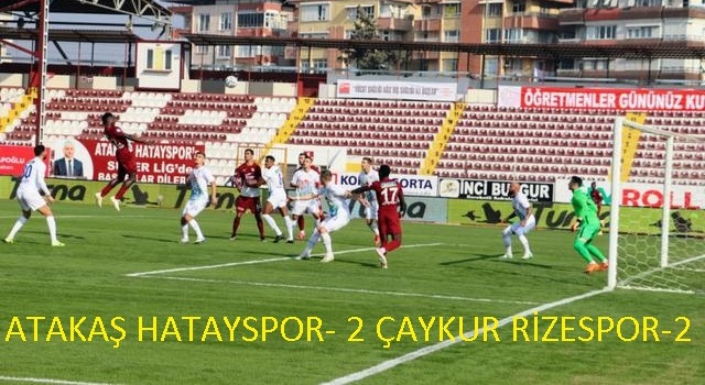 Atakaş Hatayspor son anda bir puan