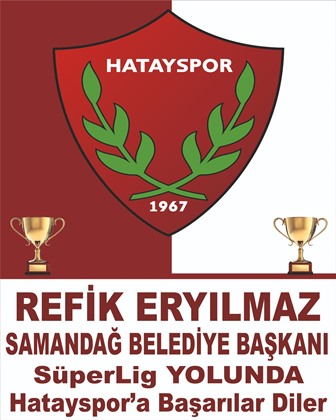 Başkan Eryılmazdan Hatayspora kutlama mesajı