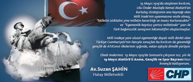 19 Mayıs Türk bağımsızlık savaşının lokomotifini oluşturmuştur.