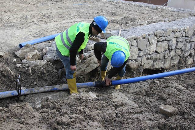 Belene yeni şebeke hattı döşendi