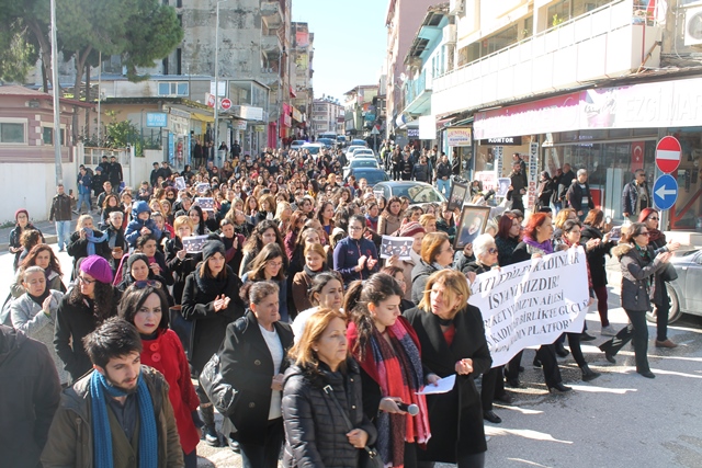 Kadın cinayetlerine karşı çığlıklar Samandağ dan dünyaya yayıldı