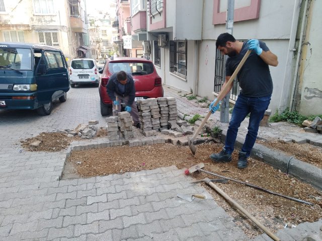 Cebrail de bozulan parkeler onarılıyor