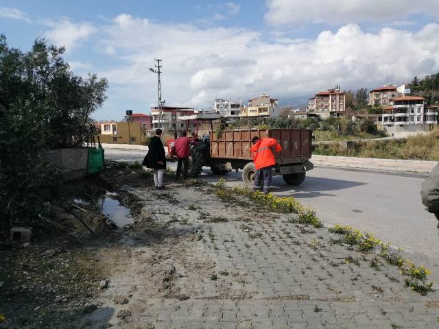 Samandağ da temizlik çalışması