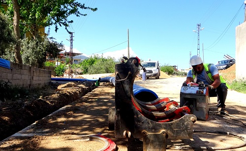 Kırıkhan da 55 kilometre şebeke yenilendi