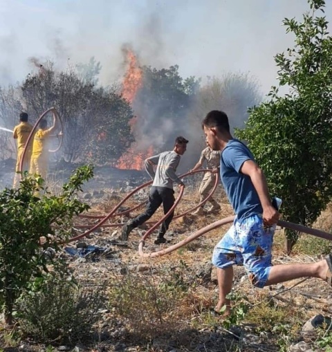 Arsuz da trafo patlaması sonucu yangın çıktı