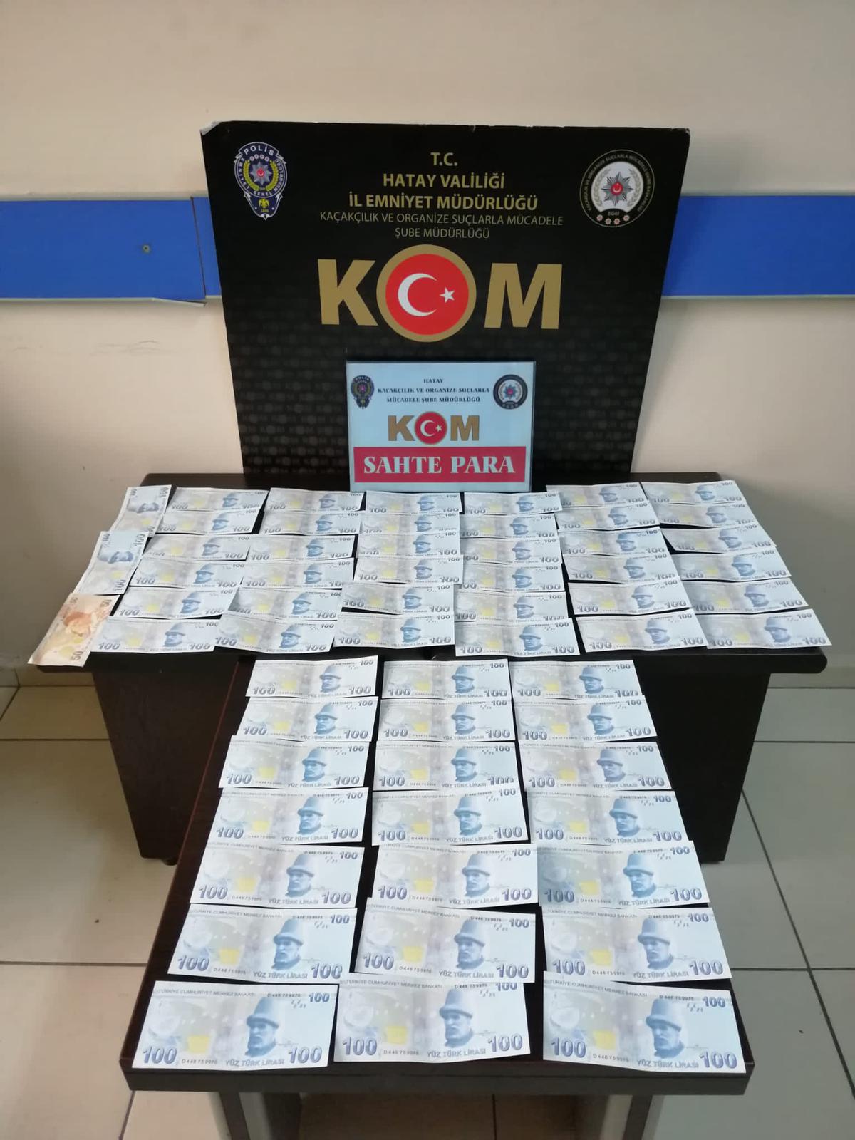 Sahte banknotlarla yakalanan zanlı gözaltına alındı