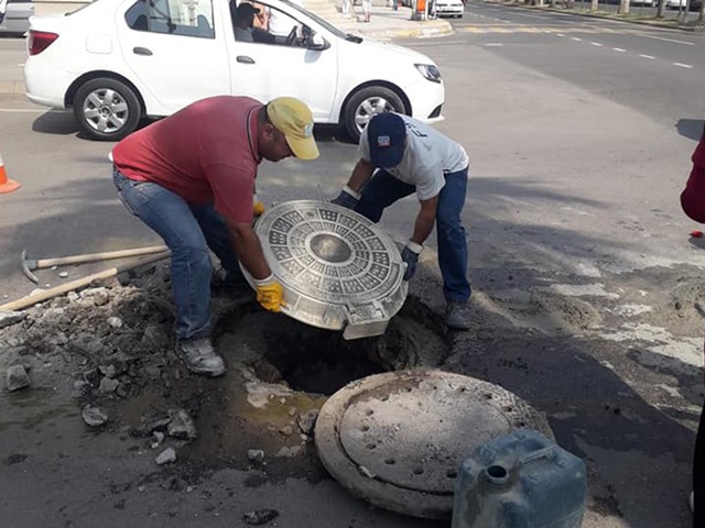 Çalınan rögar kapakları yenilendi