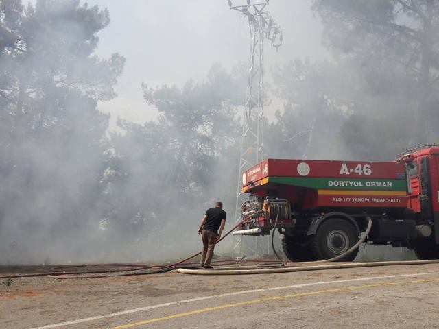 Dörtyol daki orman yangını söndürüldü