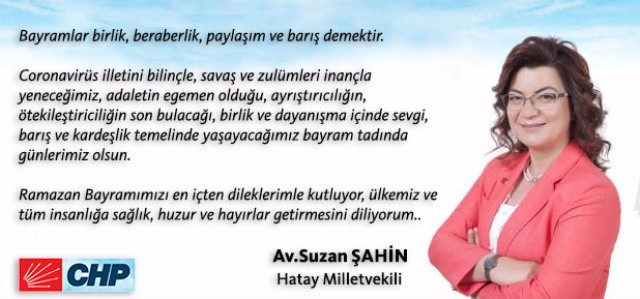 Suzan Şahinden ramazan bayramı mesajı