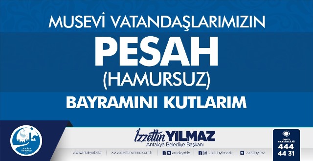 Başkan Yılmaz Musevi vatandaşların hamursuz (pesah) bayramını kutladı