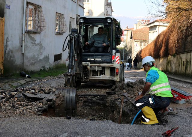 Yapılan hızlı müdahale ile su kaybı önlendi