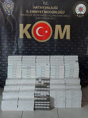 3 bin 540 paket kaçak sigara ele geçirildi