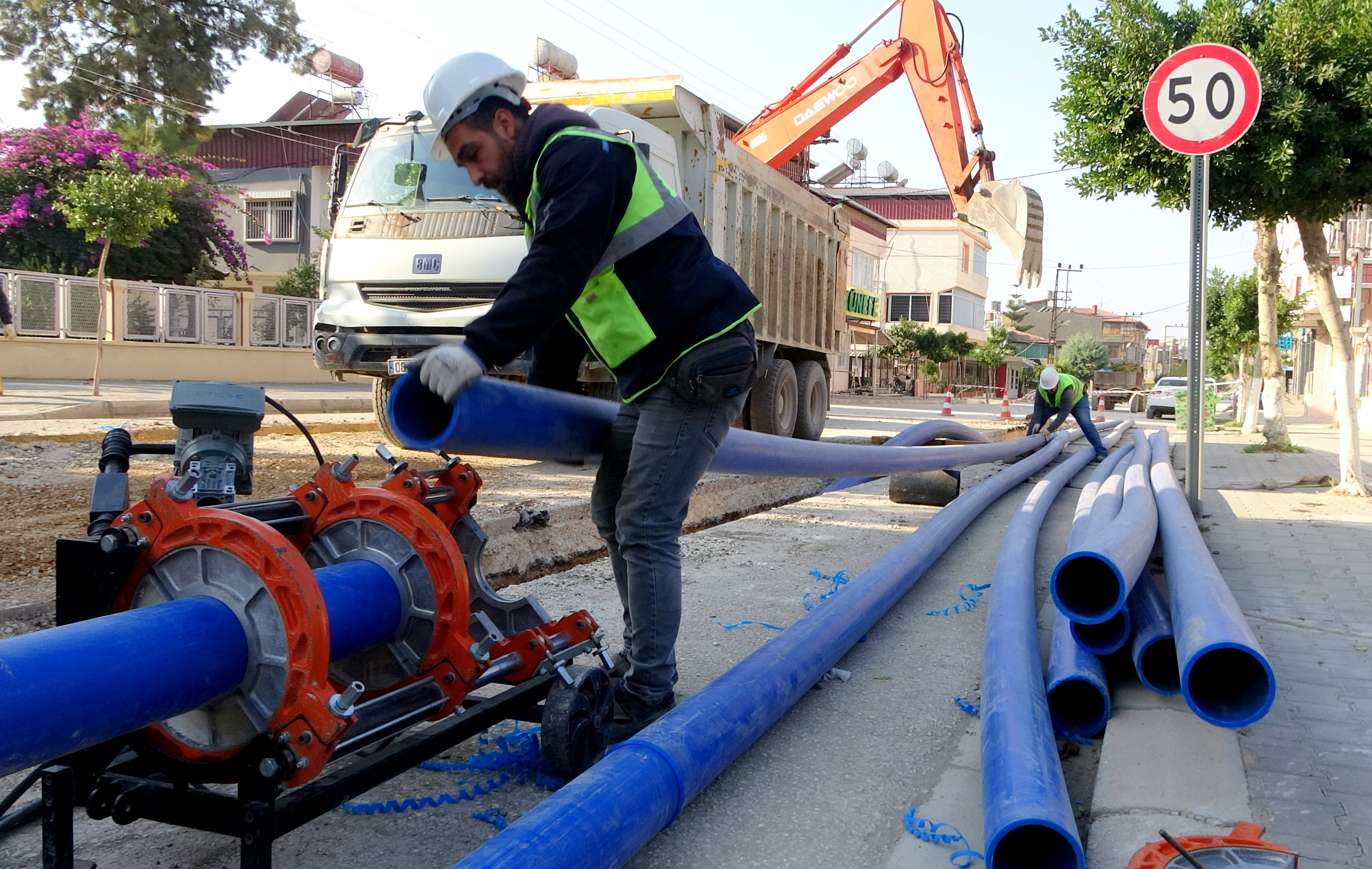 Samandağ da içme suyu şebekesinin yüzde 92 si tamamlandı