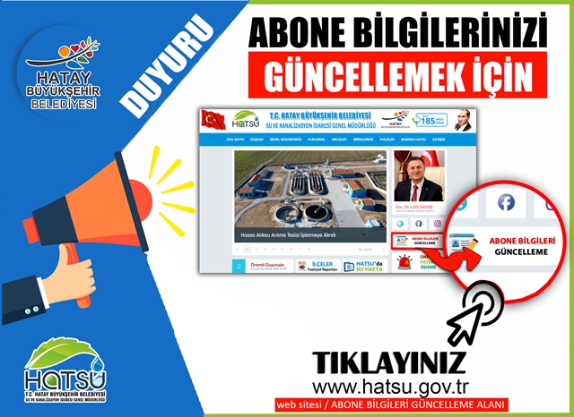 Abone bilgilerini güncelleme aktifleştirildi