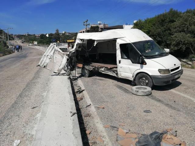 Samandağ Antakya yolunda kaza bir ağır yaralı