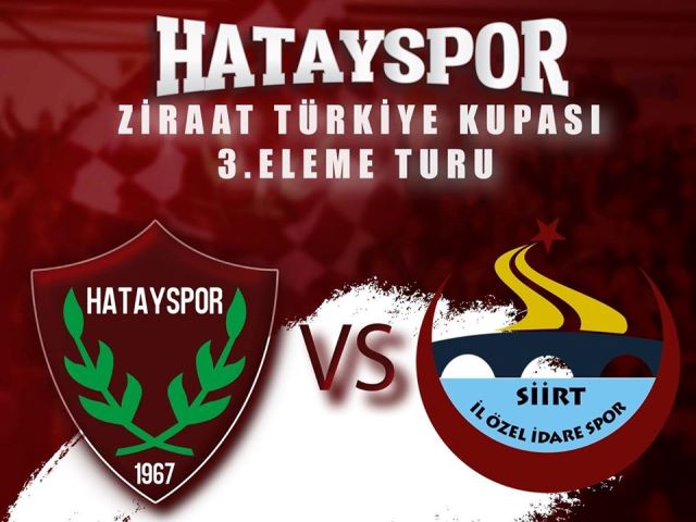 Hatayspor kupara Siirt İl Özel İdaresi ile eşleşti