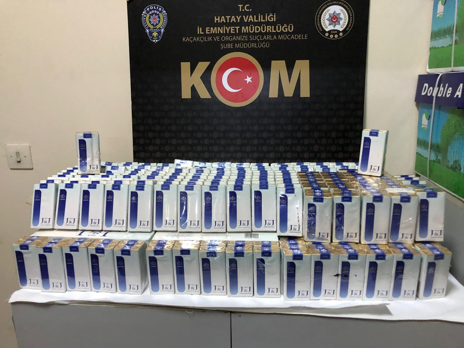 390 paket kaçak sigara ele geçirildi