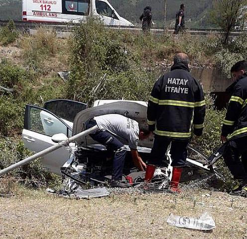 Takla atan araçta bir kişi hayatını kaybetti