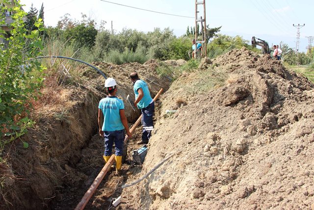 Açıkdereye su ileten terfi hattı onarıldı 