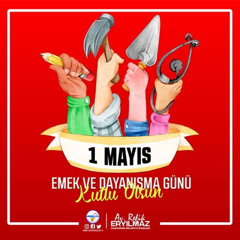 Bir mayıs Emek alın teri ve güvenli bir geleceğin sembolü