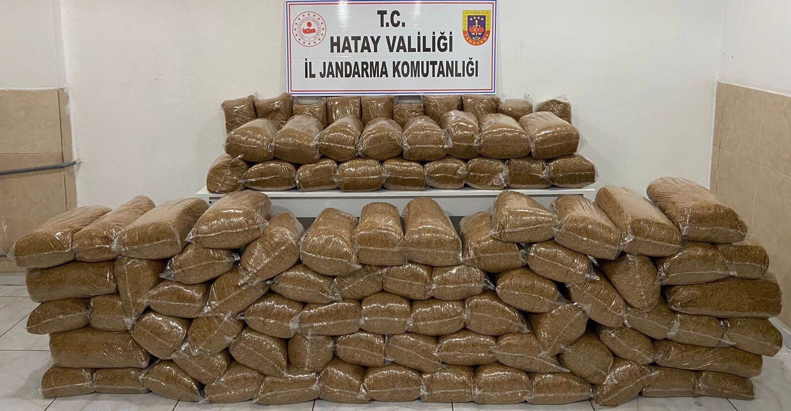 460 kilogram kaçak tütün ele geçirildi