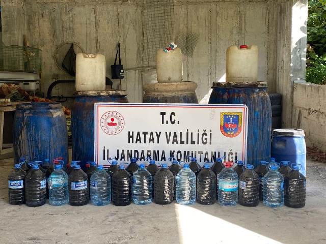 800 litre kaçak içki ele geçirildi