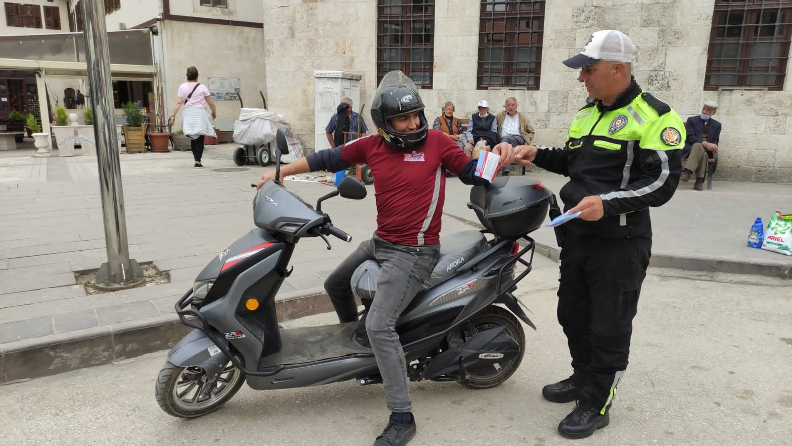 Motosiklet sürücülerine yönelik denetim yapıldı