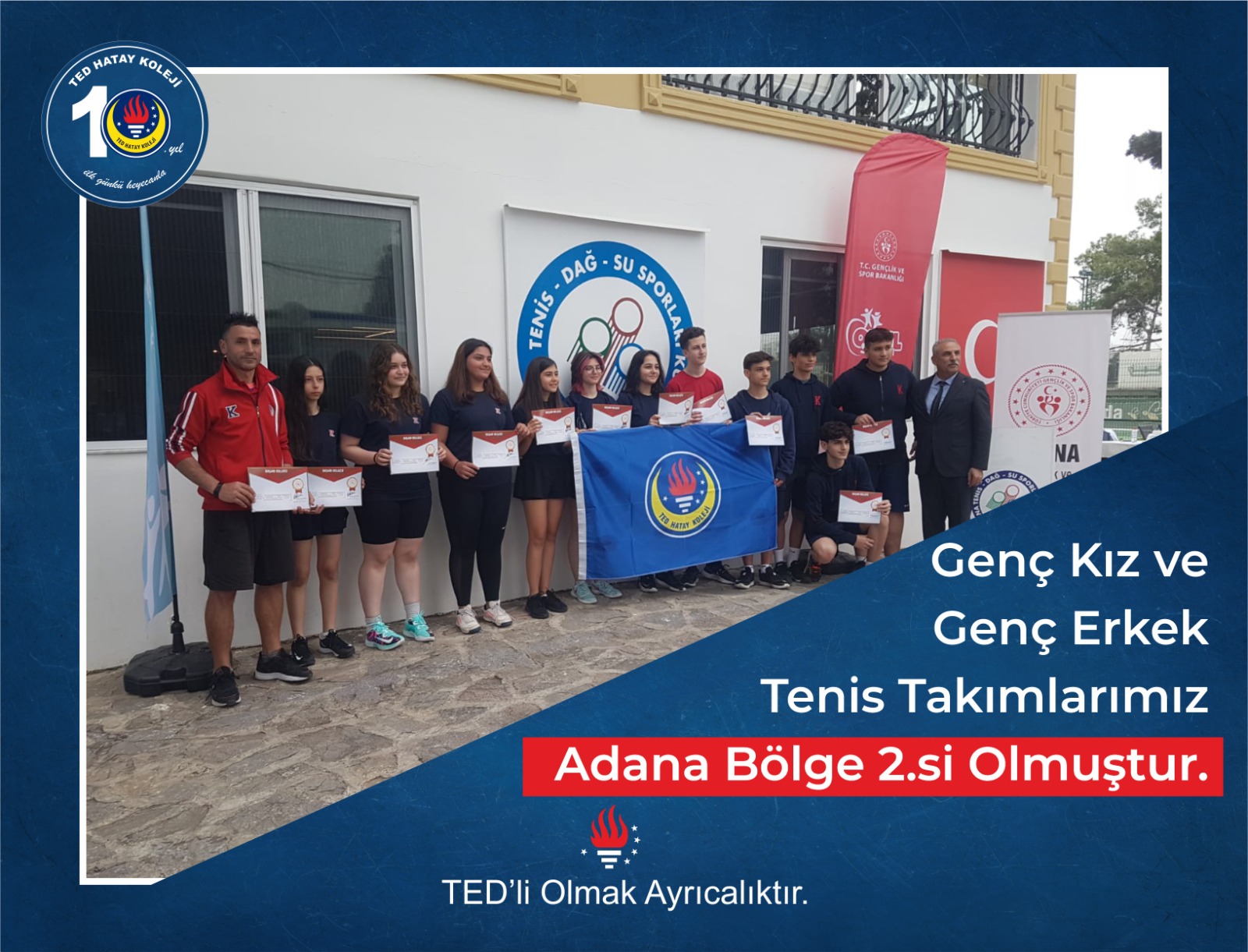 TED Hatay Koleji Adana da grup ikincisi oldu