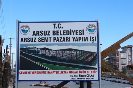 Arsuza ikinci semt pazarı yapılıyor