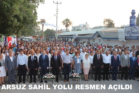 Arsuz sahil Yolu’na görkemli açılış