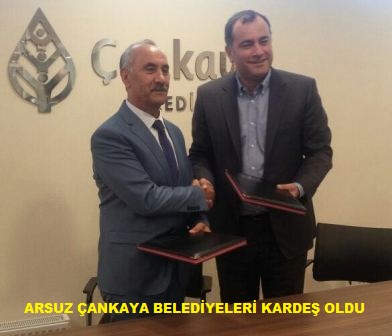 Arsuz ve Çankaya kardeş şehir oldu