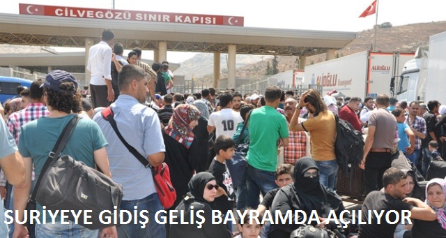 Suriyeliler bayramda ülkelerine gidebilecek