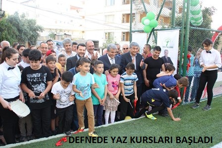 Defnede futbol kursları başladı