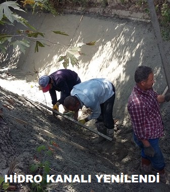 Hidro Tesisleri’nde kanal çalışması 