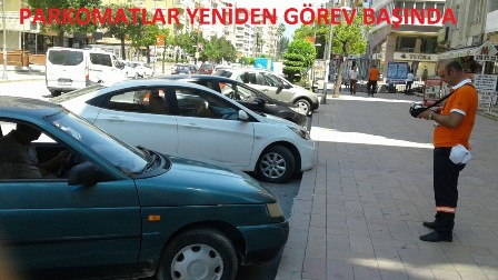 Parkomatlar yeniden görev başında